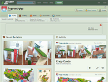 Tablet Screenshot of frogs-and-pigs.deviantart.com
