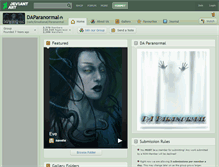 Tablet Screenshot of daparanormal.deviantart.com