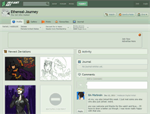 Tablet Screenshot of ethereal-journey.deviantart.com