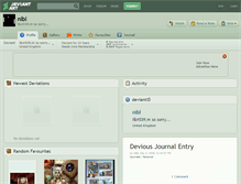Tablet Screenshot of nibl.deviantart.com