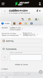 Mobile Screenshot of cuddles-n-cow.deviantart.com
