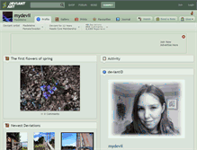 Tablet Screenshot of mydevil.deviantart.com