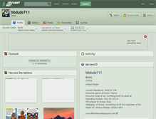 Tablet Screenshot of bbdude711.deviantart.com