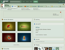 Tablet Screenshot of dcfox.deviantart.com