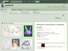 Tablet Screenshot of mackalexda.deviantart.com