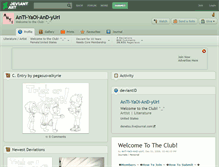 Tablet Screenshot of anti-yaoi-and-yuri.deviantart.com