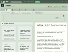 Tablet Screenshot of evilgidgit.deviantart.com