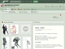 Tablet Screenshot of guardianleyevermore.deviantart.com