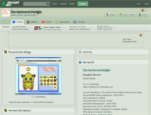 Tablet Screenshot of deviantsonichedgie.deviantart.com