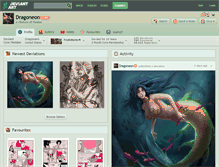 Tablet Screenshot of dragoneon.deviantart.com