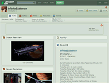 Tablet Screenshot of infiniteexistence.deviantart.com