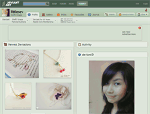 Tablet Screenshot of littlesev.deviantart.com