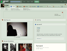 Tablet Screenshot of ciriel.deviantart.com