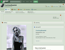 Tablet Screenshot of courtneyrose666.deviantart.com