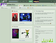 Tablet Screenshot of lombax-ocs.deviantart.com