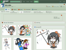Tablet Screenshot of iota-naka.deviantart.com