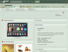 Tablet Screenshot of neomonki.deviantart.com