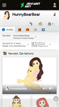 Mobile Screenshot of hunnybearbear.deviantart.com