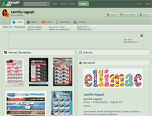 Tablet Screenshot of camille-legaspi.deviantart.com