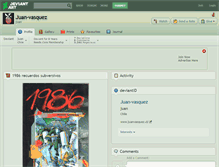 Tablet Screenshot of juan-vasquez.deviantart.com