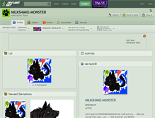 Tablet Screenshot of milkshake-monster.deviantart.com