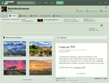 Tablet Screenshot of behindmyblueeyes.deviantart.com