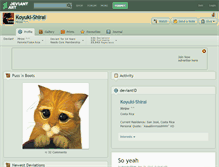 Tablet Screenshot of koyuki-shirai.deviantart.com