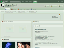 Tablet Screenshot of goth-gore-glam666.deviantart.com