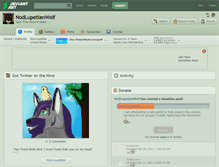 Tablet Screenshot of nodlupetianwolf.deviantart.com