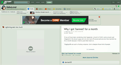 Desktop Screenshot of debulover.deviantart.com