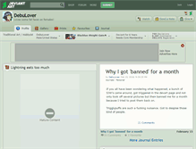 Tablet Screenshot of debulover.deviantart.com