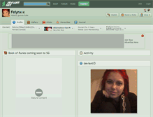 Tablet Screenshot of felynx-x.deviantart.com