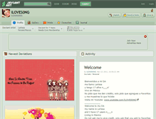 Tablet Screenshot of iloves0ng.deviantart.com