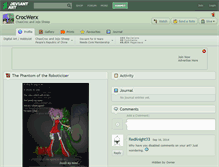 Tablet Screenshot of crocwerx.deviantart.com