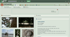 Desktop Screenshot of lillypurplehair.deviantart.com