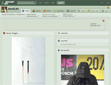 Tablet Screenshot of mon0lith.deviantart.com