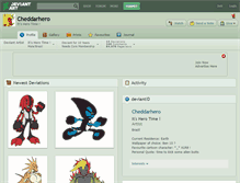 Tablet Screenshot of cheddarhero.deviantart.com