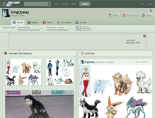 Tablet Screenshot of kingopalay.deviantart.com