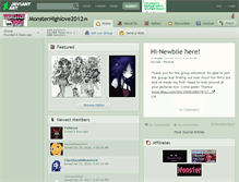 Tablet Screenshot of monsterhighlove2012.deviantart.com