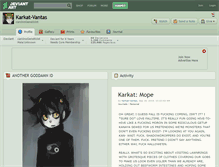 Tablet Screenshot of karkat-vantas.deviantart.com