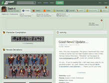 Tablet Screenshot of dash-x.deviantart.com