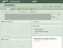 Tablet Screenshot of joomla-themes.deviantart.com