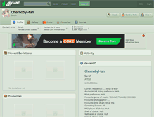 Tablet Screenshot of chernobyl-tan.deviantart.com