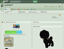 Tablet Screenshot of leafstripe77.deviantart.com