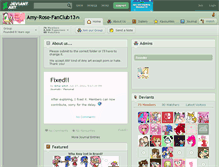 Tablet Screenshot of amy-rose-fanclub13.deviantart.com
