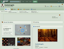 Tablet Screenshot of ezekielangelic.deviantart.com