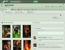 Tablet Screenshot of mystic-oracle.deviantart.com