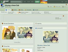 Tablet Screenshot of hiruma-x-sena-club.deviantart.com