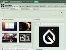 Tablet Screenshot of ison-trade.deviantart.com