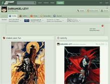 Tablet Screenshot of darkangel-levy.deviantart.com